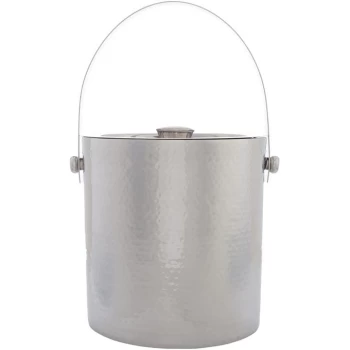 Hotel Collection Cocktail Collection Beaten Metal Ice Bucket - Stainless Steel