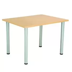 Jemini Rectangular Meeting Table 1200x800x730 Nova OakSilver KF816609