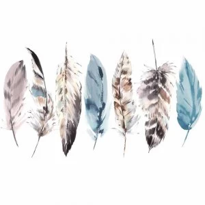 Art For The Home Watercol Feathers Mural Wallpaper Paper