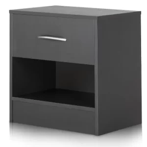Bedside Table Anthracite 41x28x39cm