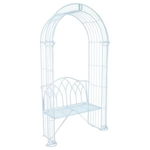 Charles Bentley Garden Arch and Bench - Pastel Blue