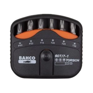 Bahco 60T/7-1 Torsion Bit Set, 7 Piece