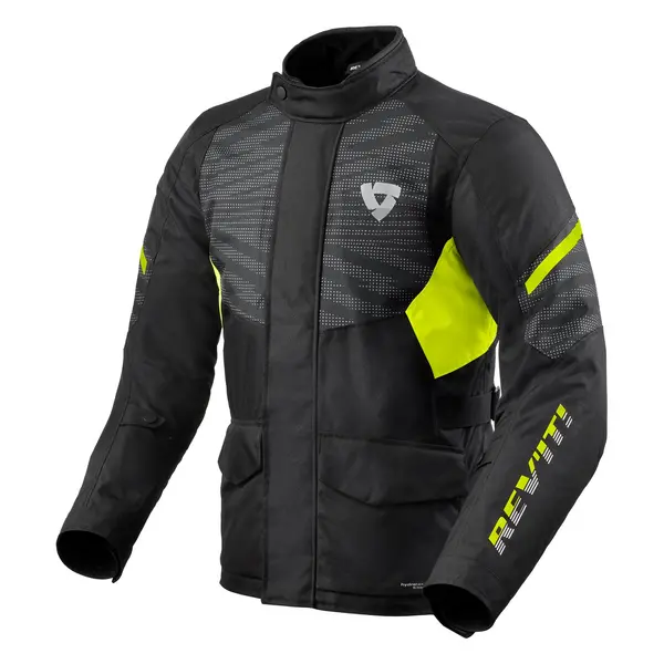 REV'IT! Duke H2O Jacket Black Neon Yellow Size M
