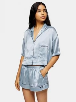 Topshop Pyjama Shirt - Blue