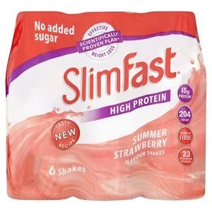 SlimFast Protein Summer Strawberry Flavour Shakes 6x 325ml