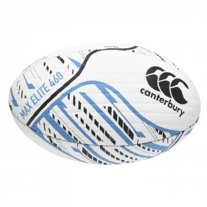 Canterbury Max 460 Elite Rugby Ball - White/Black