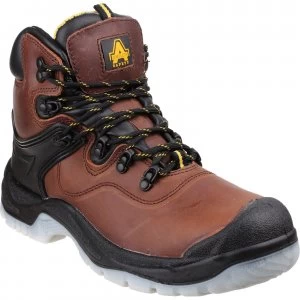 Amblers Mens Safety FS197 Shock Absorbing Waterproof Safety Boots Brown Size 10