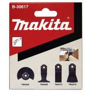 Makita 4 Piece Flooring Oscillating Multi Tool Blade Set