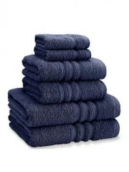Catherine Lansfield Zero Twist 6 Piece Towel Bale - Navy