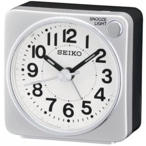 Seiko Bedside Alarm Clock - Silver