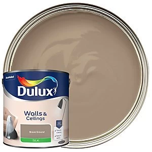 Dulux Walls & Ceilings Brave Ground Silk Emulsion Paint 2.5L
