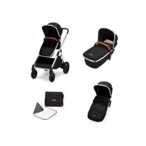 Ickle Bubba Eclipse 2-in-1 Jet Black Carrycot and Pushchair