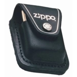Zippo Black Lighter Pouch With Loop Leather