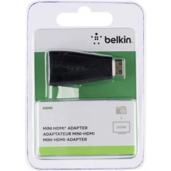 Belkin HDMI Adapter [1x HDMI plug C mini - 1x HDMI socket] Black gold plated connectors