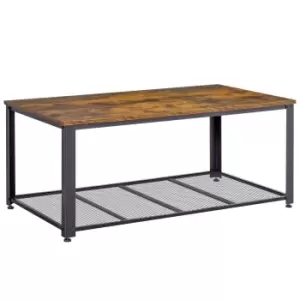 Coffee/End Table Industrial Style Storage Shelf Versatile Use