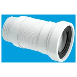 Straight Flexible 140-290mm WC Connector - 90mm Outlet - Mcalpine