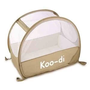 Koo-di Pop Up Travel Cot Bubble Cafe Creme Brown