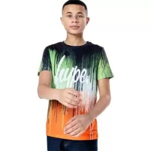 Hype Drip T-Shirt Junior Boys - Green