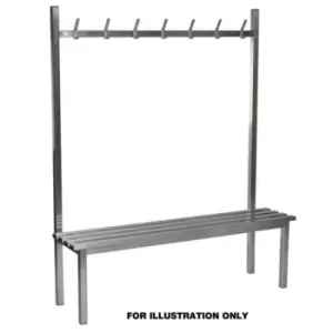 Slingsby Aqua Solo Stainless Steel Changing Room Bench - Stainless Steel 1000mm