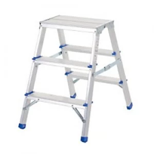 GPC Folding Ladder 3 Steps Aluminium Capacity: 150 kg