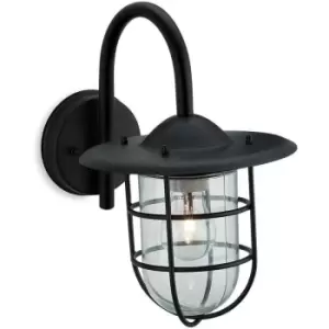Cage wall lamp, black