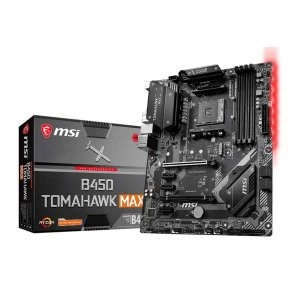 MSI B450 TOMAHAWK MAX AMD Socket AM4 ATX DDR4 DVI-D/HDMI USB C 3.2 M.2 Motherboard