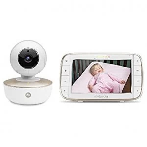 Motorola MBP855 CONNECT Smart Video Baby Monitors with Wi Fi Internet Viewing White