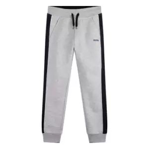Boss Kids Boys Side Panel Drawstring Joggers In Grey - Size 8 Years