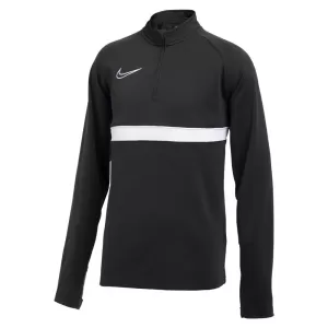Boys, Nike Junior Academy 21 Dri-FIT Drill Top - Black/White, Size XL
