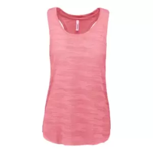 Proact Womens/Ladies Sports Slub Tank Top (L) (Fluorescent Pink)