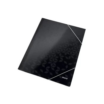 WOW Card 3-Flap Folder A4 Black - Outer carton of 10