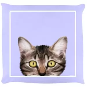 Inquisitive Creatures Kitten Cushion (One Size) (Lilac) - Lilac