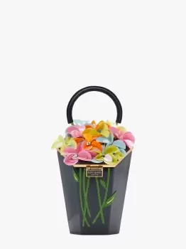 Kate Spade In Bloom Embellished 3D Bouquet Top, Handle Bag, Blue, One Size