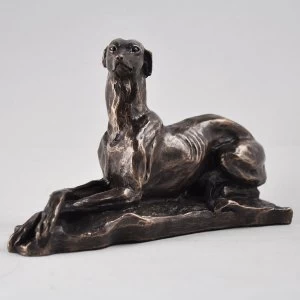 Lying Down Greyhound by Harriet Glen Cold Cast Bronze Sculpture 9cm