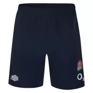 Umbro England Rugby Gym Shorts 2023 2024 Adults - Blue