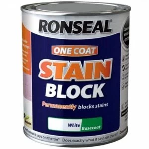 Ronseal Stain Block Paint- White - 2.5L