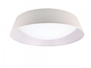Flush Ceiling LED Cylindrical 90cm Off White 3000K, 4200lm, White Acrylic with Ivory White Shade