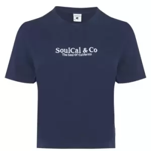 SoulCal Boxy T-Shirt Womens - Blue