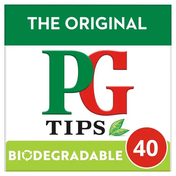 PG Tips Pyramid Bags 40x Tea Bags