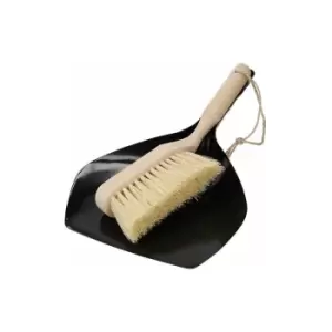 Eco-Friendly Dustpan and Brush - Natural Elements