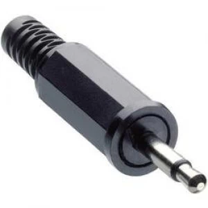 2.5mm audio jack Plug straight Number of pins 2 Mono Black Lumberg KLS 10