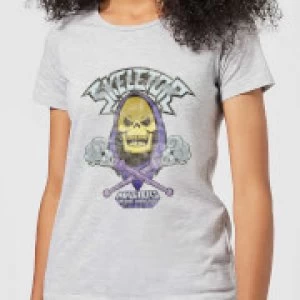 He-Man Skeletor Distressed Womens T-Shirt - Grey - XXL