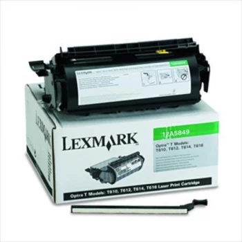 Lexmark 12A5849 Black Laser Toner Ink Cartridge