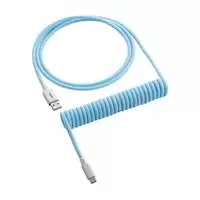 CableMod Classic Coiled Keyboard Cable USB A to USB Type C 150cm - Blueberry Cheesecake