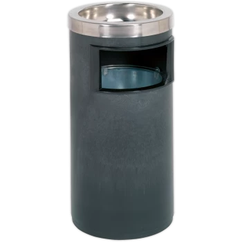 Sealey Metal Litter Bin and Integrated Ashtray