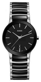 RADO Centrix S Ladies Quartz Black Dial Black And Stainless Watch