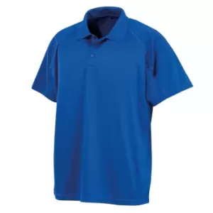 Spiro Impact Mens Performance Aircool Polo T-Shirt (L) (Royal Blue)