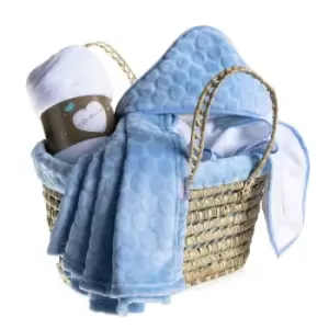 Clair de Lune Marshmallow Baby's First Moses Gift Set - Blue