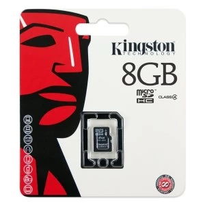 8GB microSDHC Class 4 Flash Card Single Pack wo Adapter SDC48GBSP