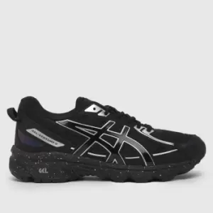 ASICS Black & Silver Gel-venture 6 Youth Trainers
